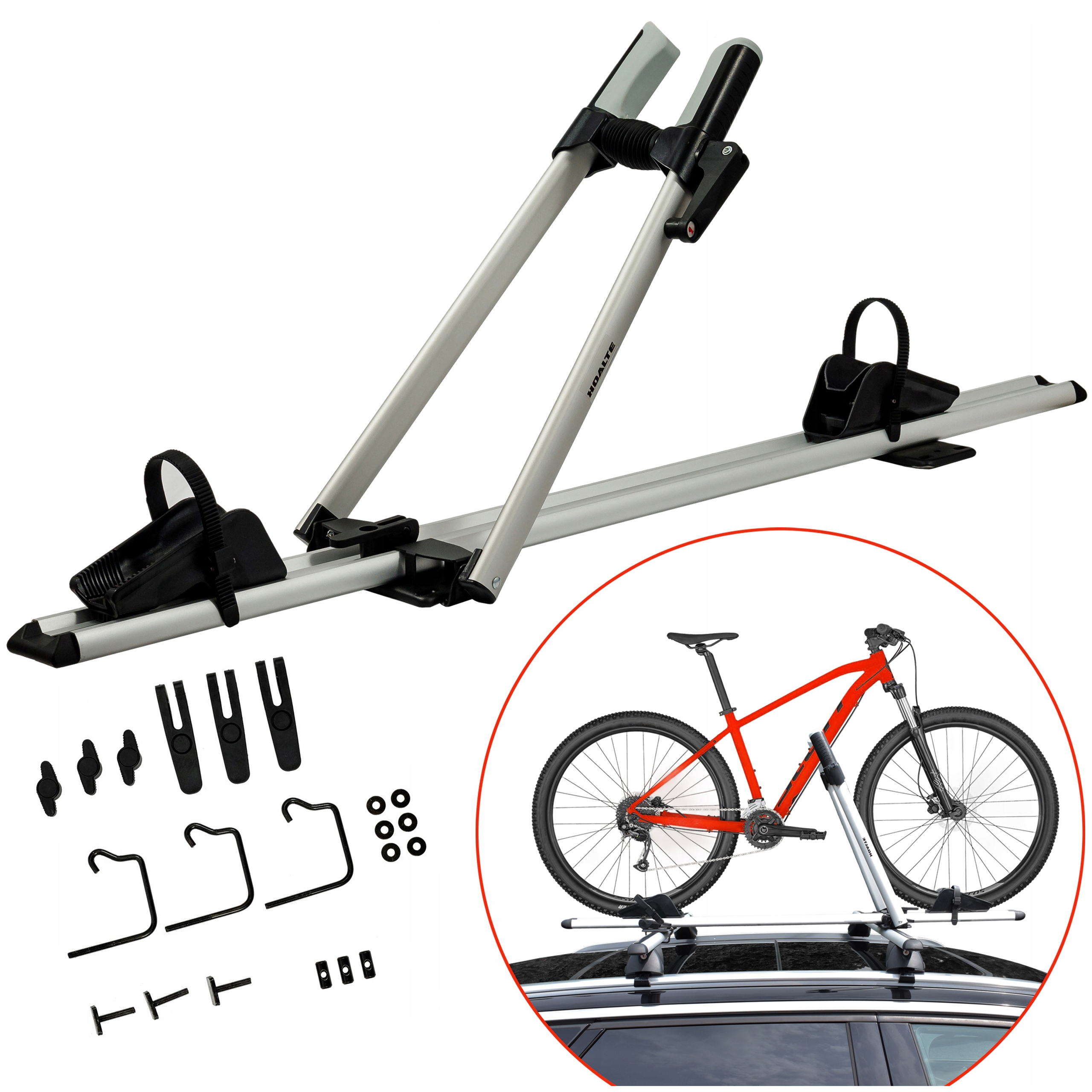 Nosič Na Kolo Na Střechu Hoalte Skyrack TrailOne+ Zabezpečení