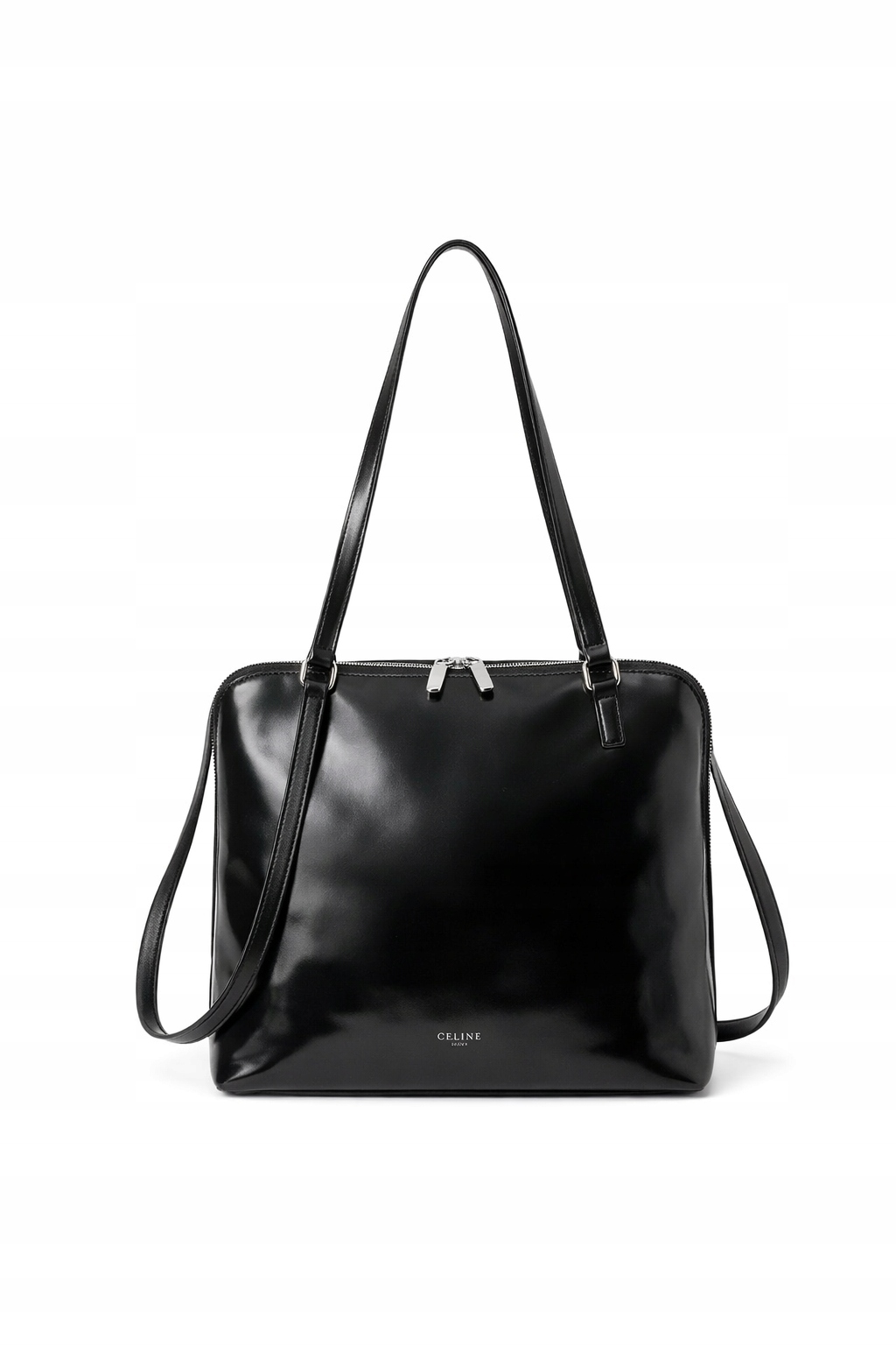 Calvin Klein Černá Lakovaná Klasická Taška 27/24/10 I1H