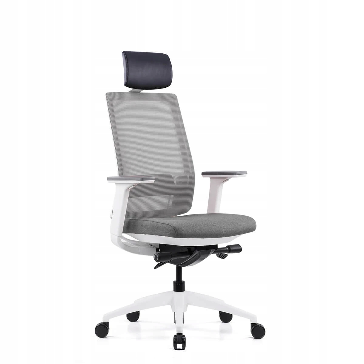 Fotel biurowy obrotowy ergonomiczny biały design