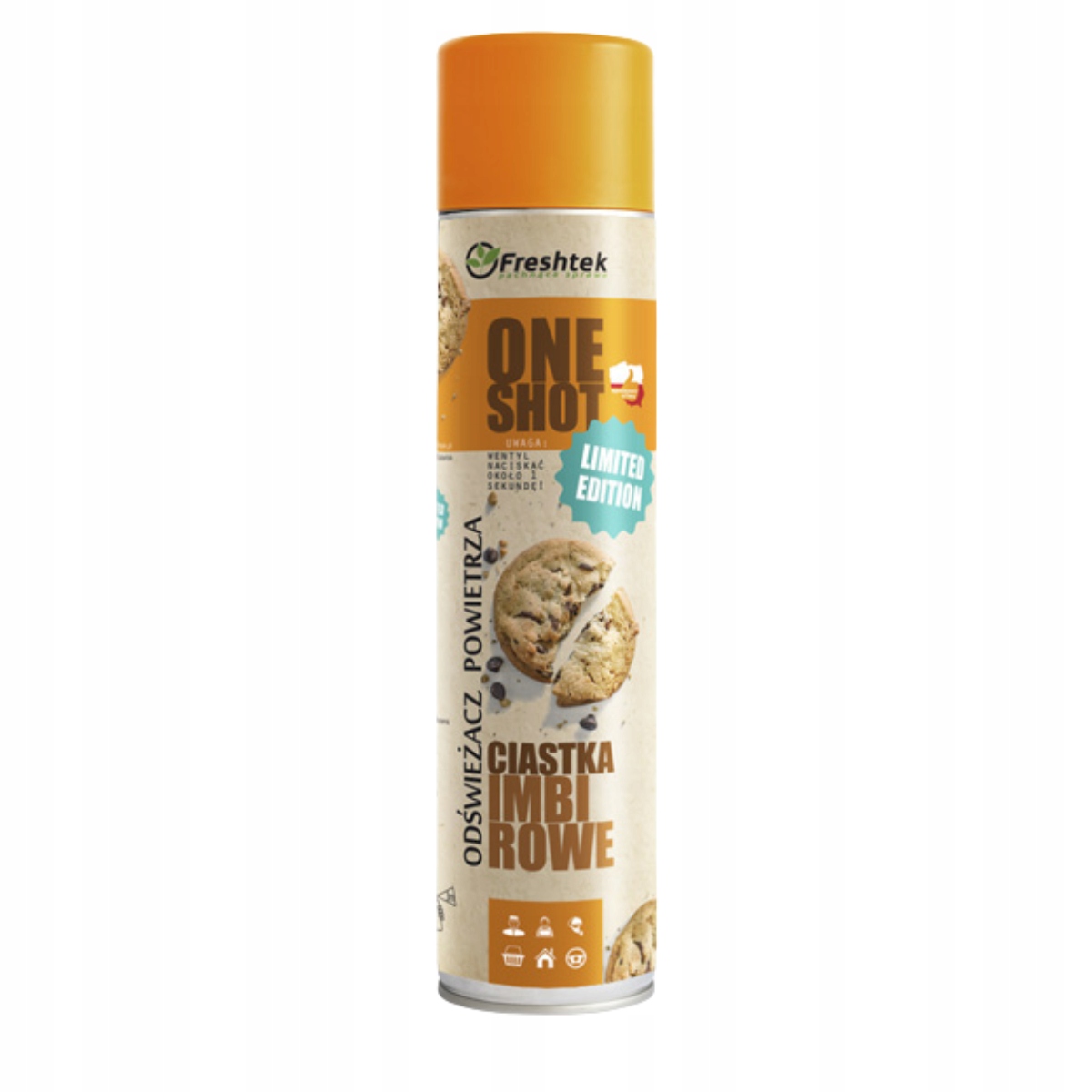 

Odświeżacz Freshtek One Shot Ciastka Imbirowe