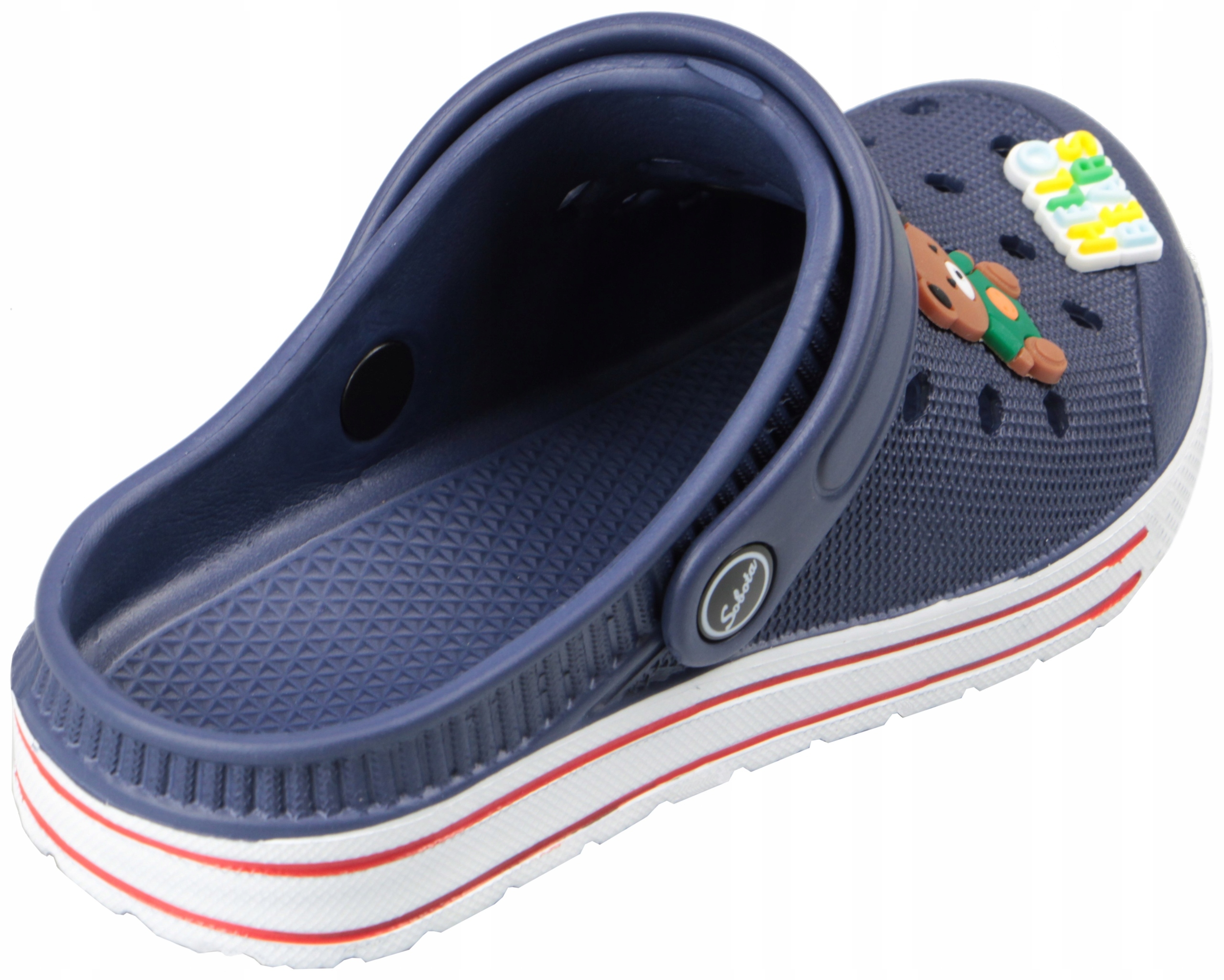 KLAPKI KROKSY DZIECIĘCE OGRODOWE NA BASEN PIANKOWE LEKKIE GRANATOWE 26 Marka Inna marka