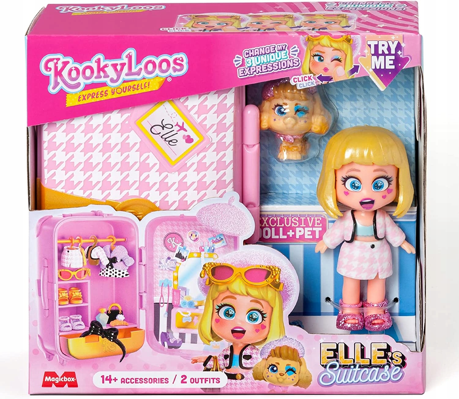 

KookyLoos Walizka Elle Figurka Zwierzak