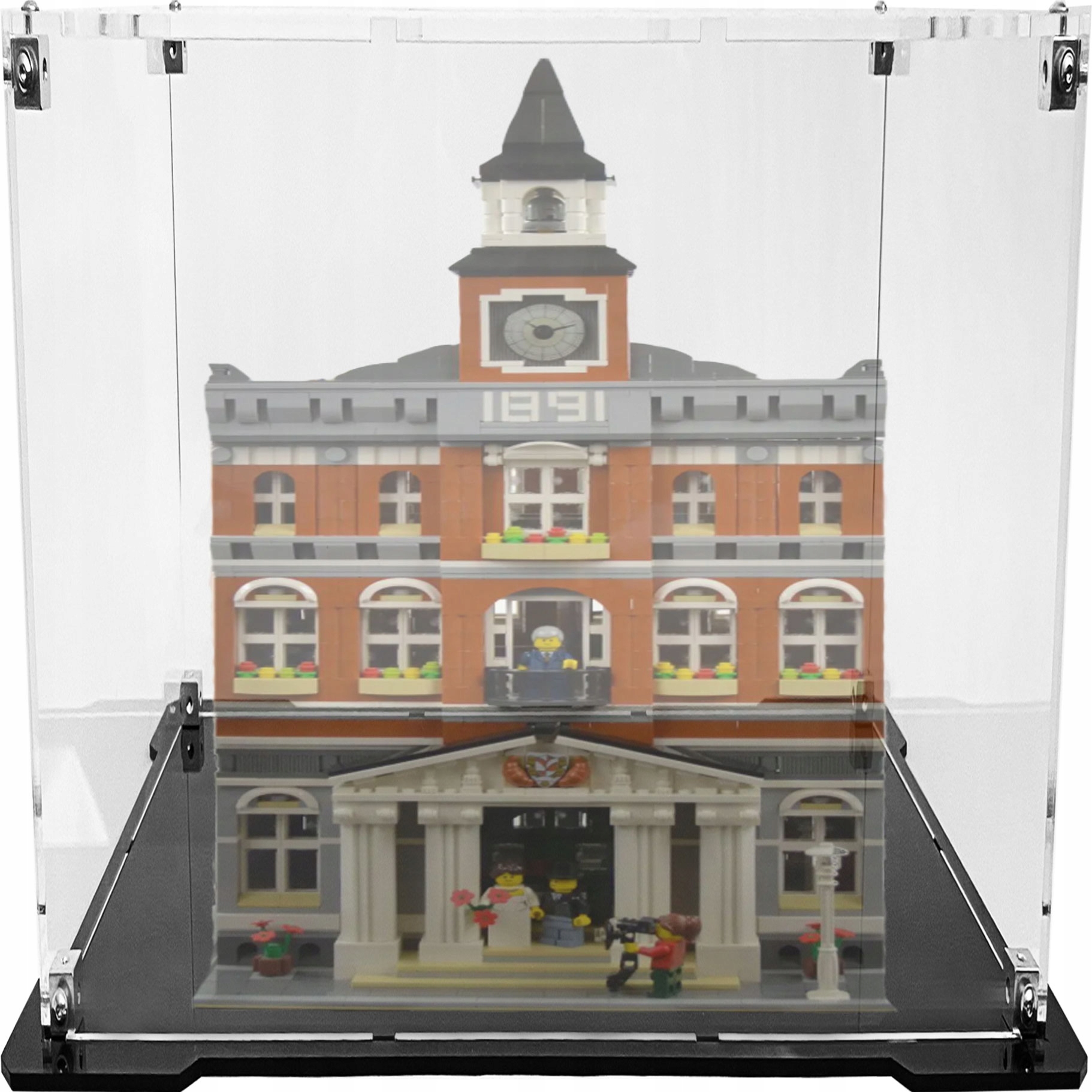 Vitrína s černou základnou pro Lego 10224 Creator Expert Radnice