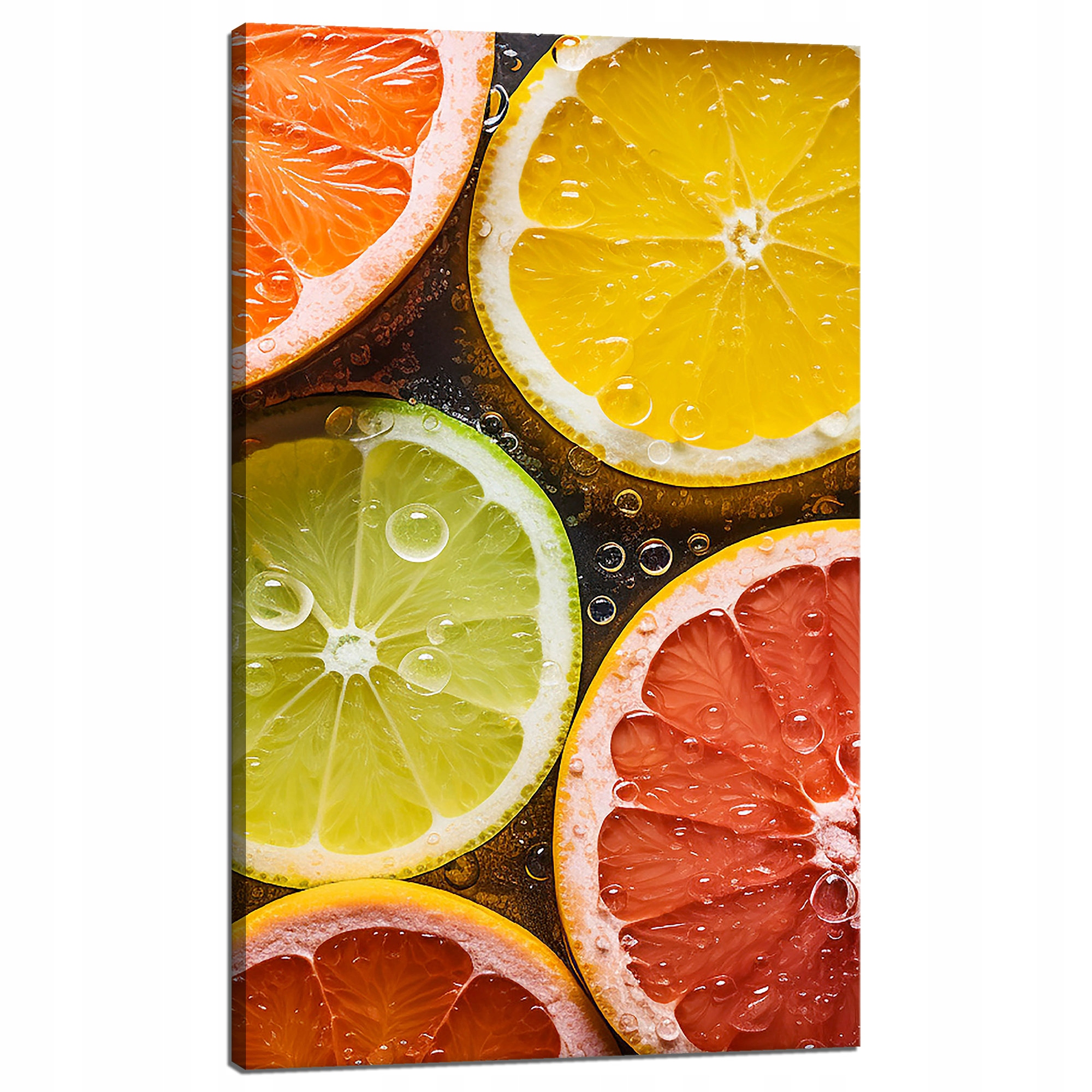 Obraz na plátně Citrusy Svěžest Limetka Grapefruit Citron 60x100