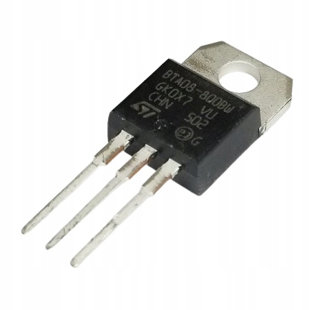 Triak BTA08-800BW 800V, 8A, TO220, Stm