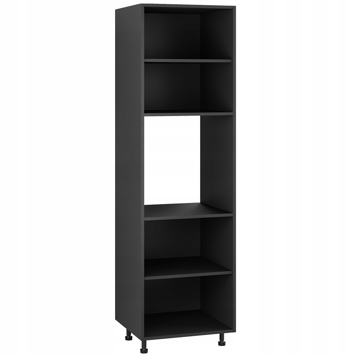 Korpus černá kuchyňská skříňka, spodní sloupek pod troubu 60/207 s příslušenstvím