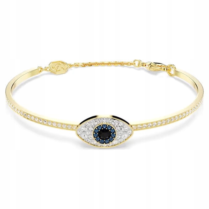 Náramek Swarovski typu bangle Symbolica Oko krystaly ocel pozlacený M