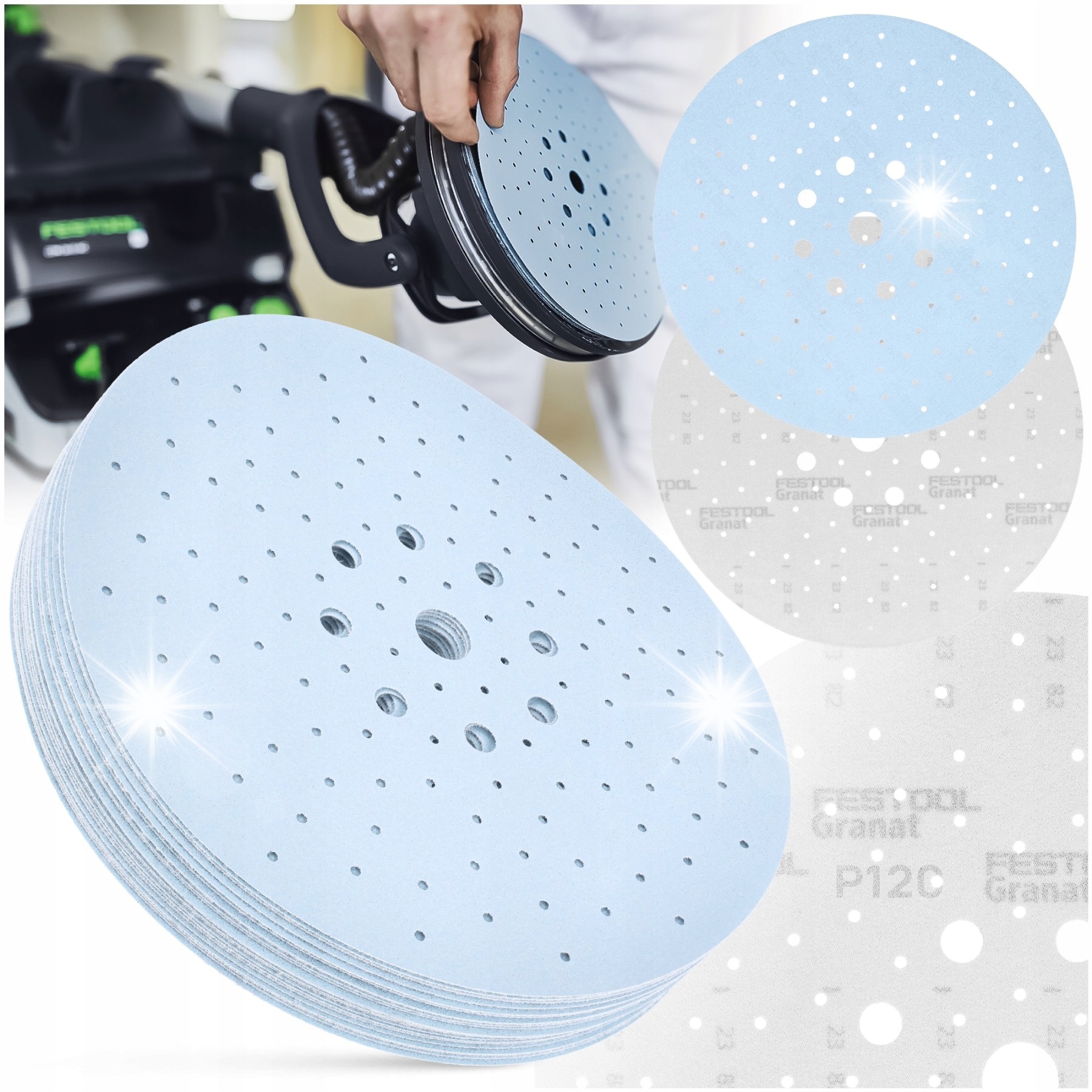 Festool Krążki ścierne Stf D225/125 P120 -- 1 Sztuka -- 205657)