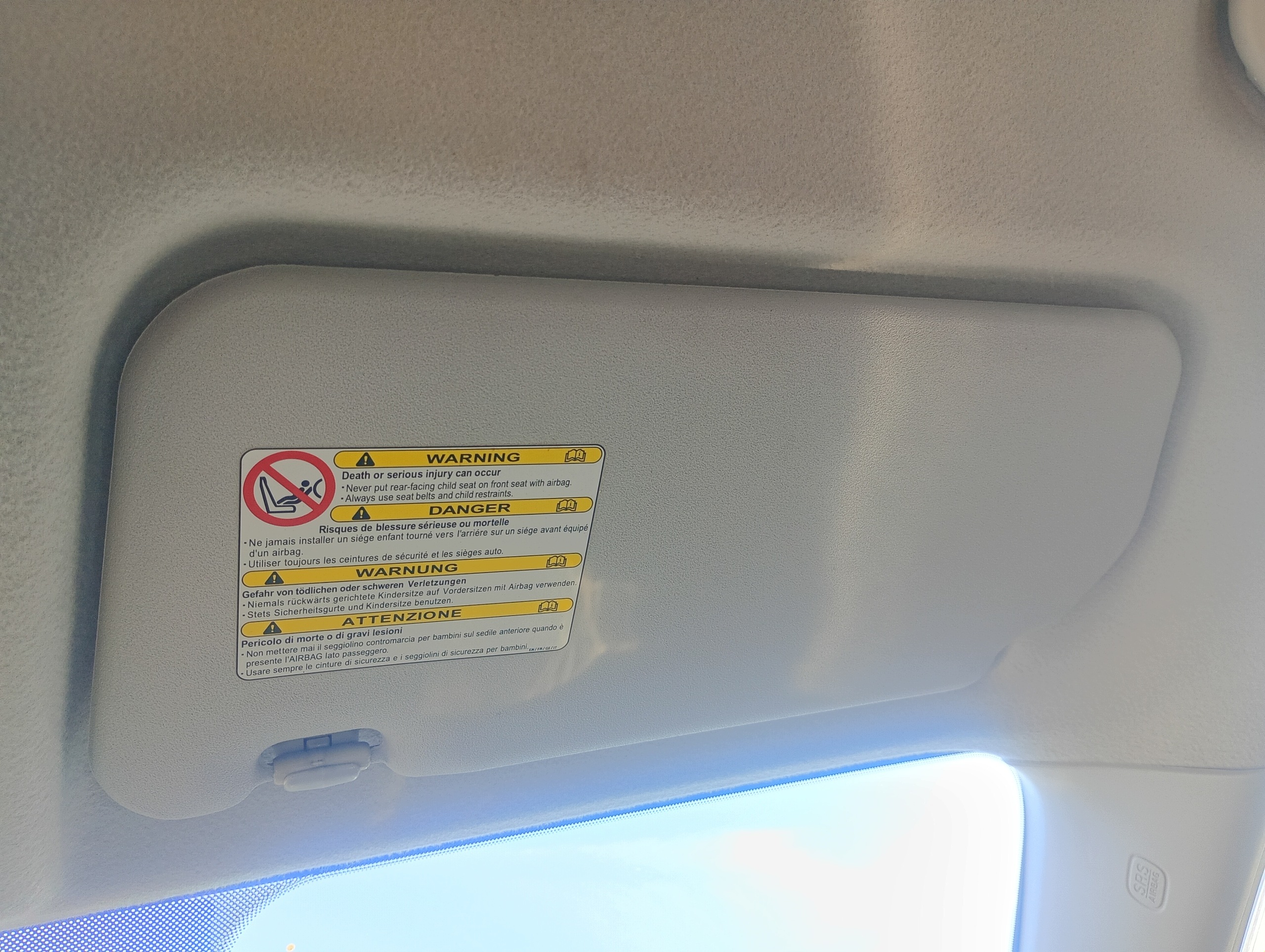 kryt slnečná pravá spolujazdca Mazda 5 V 05-10