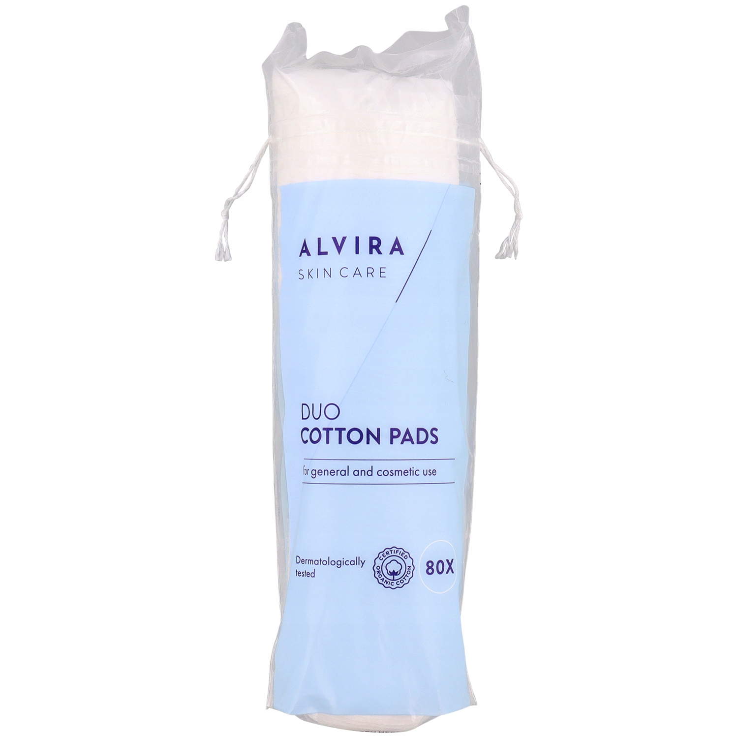 

Płatki kosmetyczne okrągłe Alvira Skin Duo 80szt.