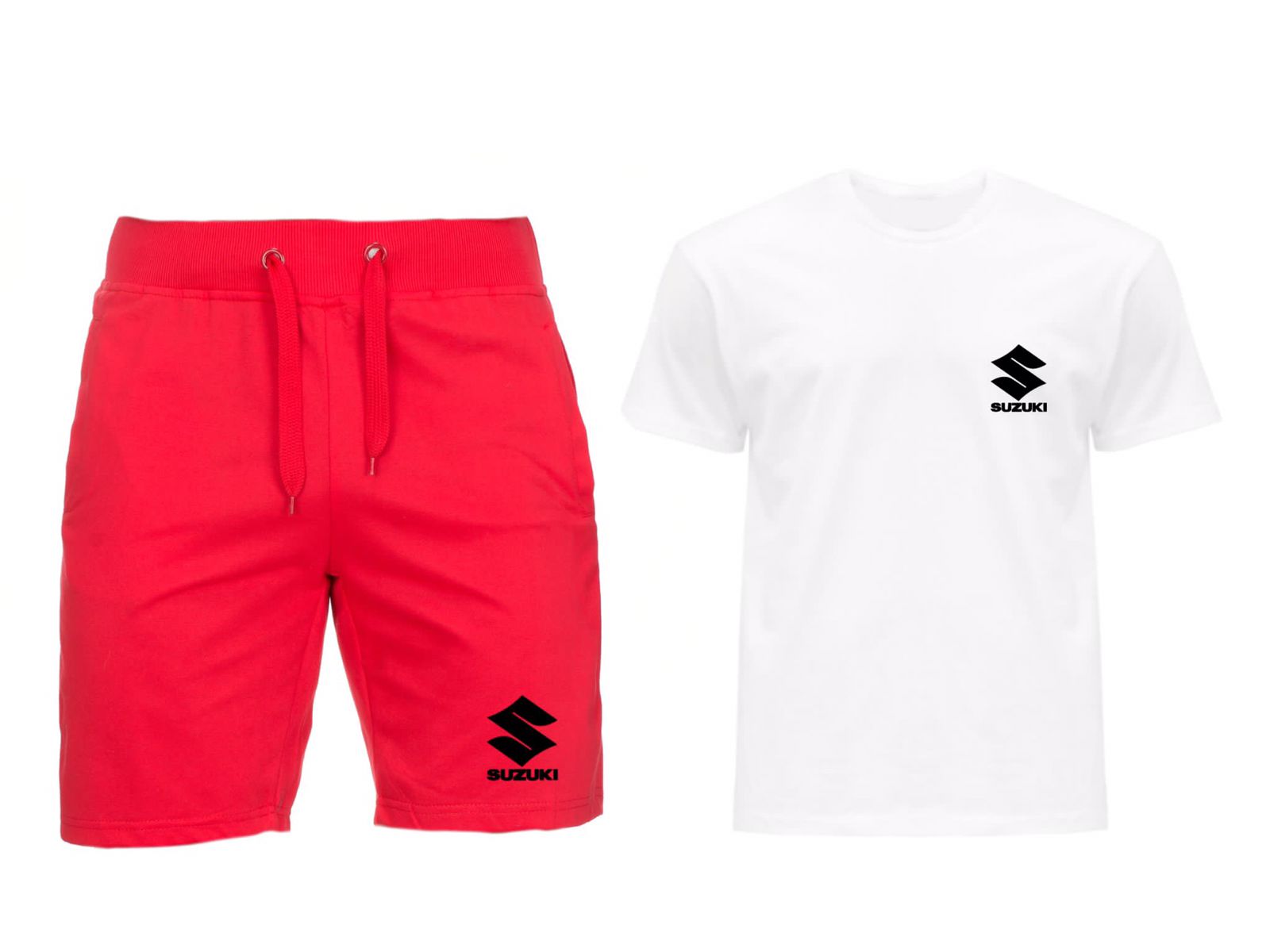 Komplet Tričko Krátké Kraťasy Suzuki Pánské M