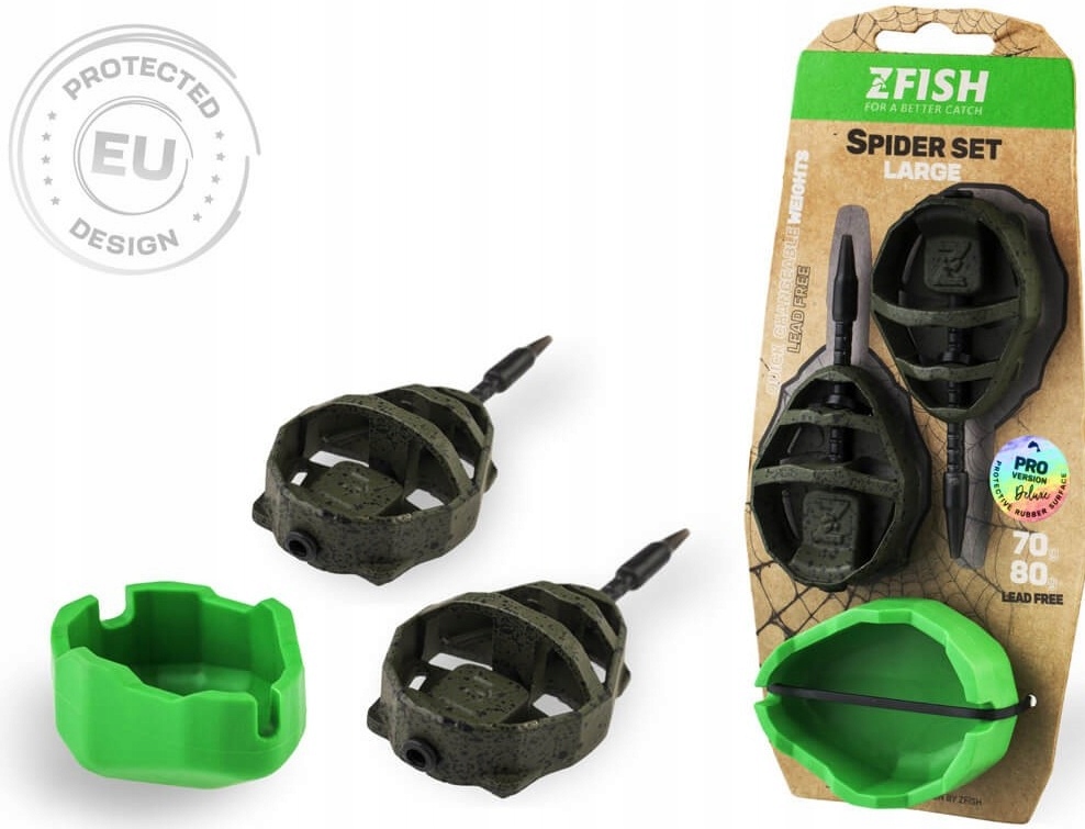 Zfish Zestaw 2 koszyków 70g,80g + foremka Spider Large 5810