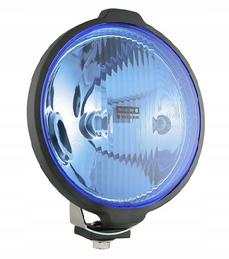 REFLEKTOR DROGOWY BŁĘKITNY H3 183x97 OKRĄGŁY WESEM