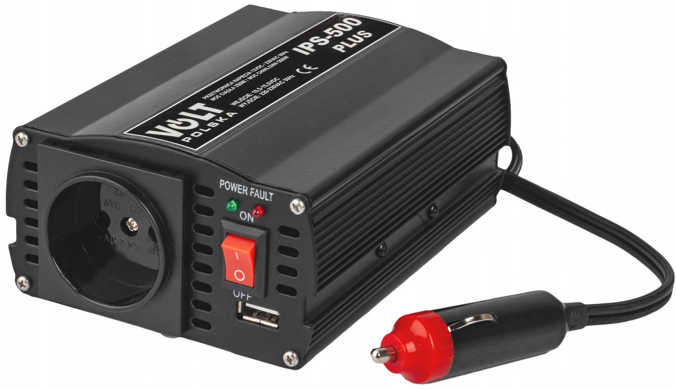 

Przetwornica Samochodowa 12V 230V 350/500W Usb