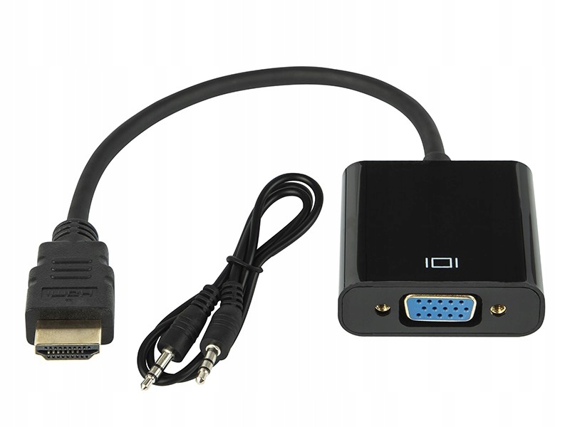 Adapter Aptel HD31A HDMI VGA czarny