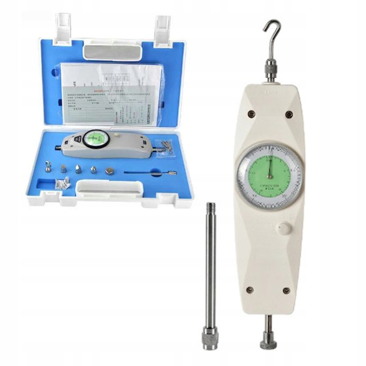 Silomer 50N Dynamometer Pružinový Analógový Tester Merací Prístroj Sily Váha