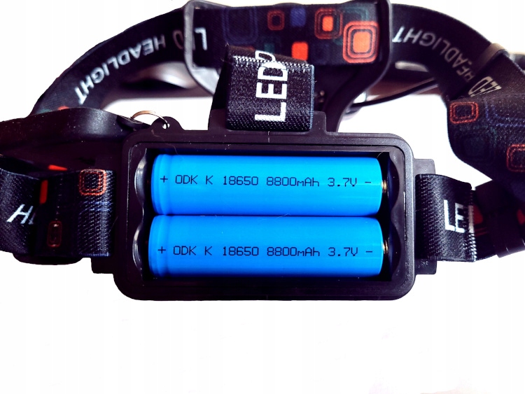 MOCNA LATARKA CZOŁOWA 3 x LED T6 CREE CZOŁÓWKA 2 ŁADOWARKI 2 AKUMULATORY Marka Dingsheng