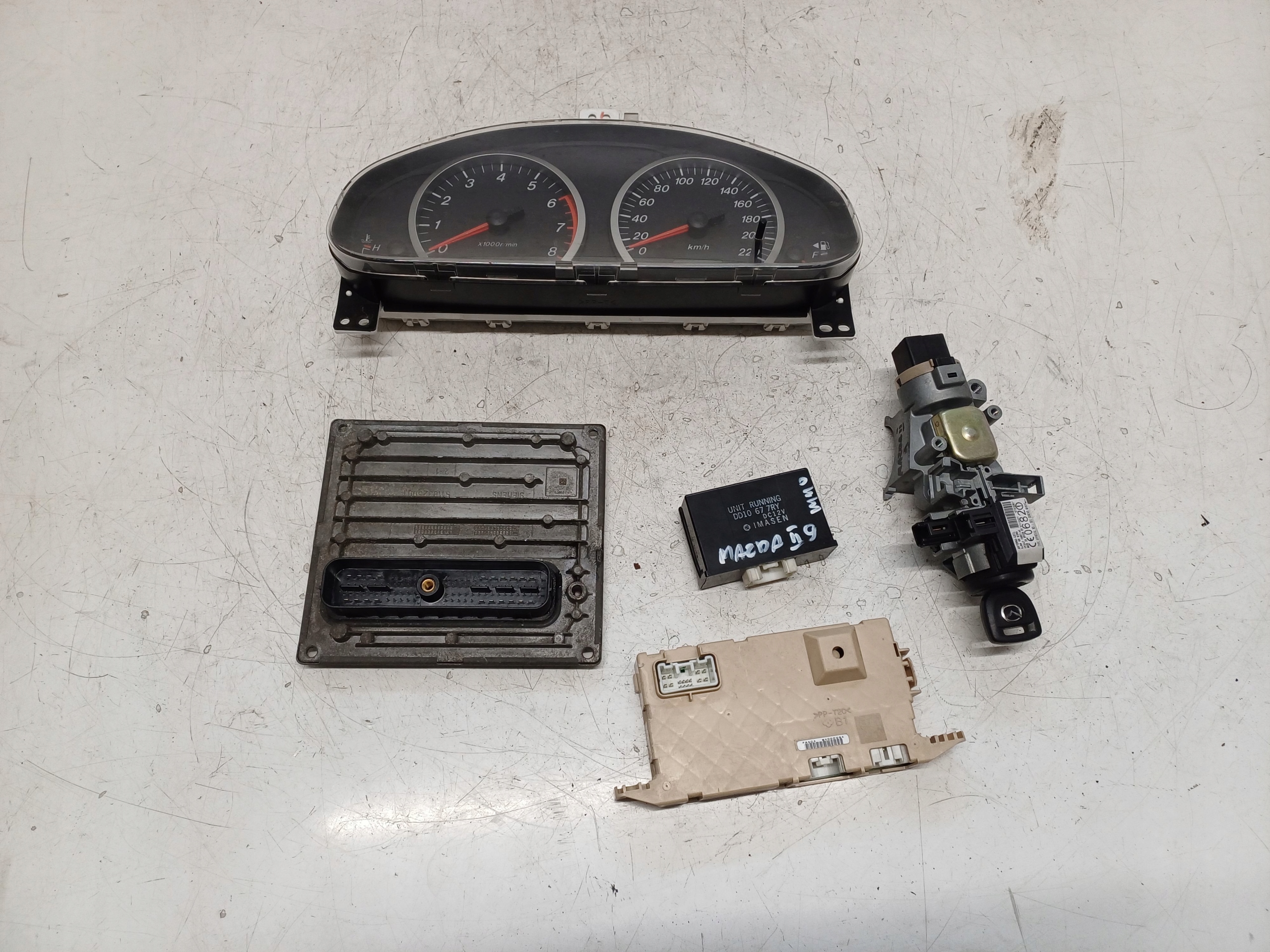 MAZDA 2 II DY 02-07 1.6 ZESTAW STARTOWY KOMPUTER 4S61-12A650-LC