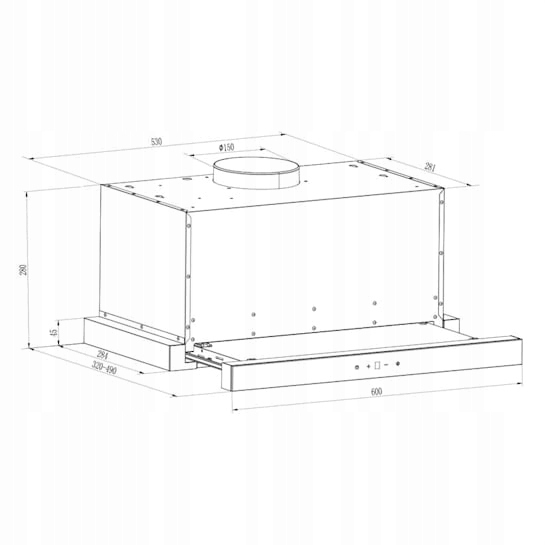 Okap do zabudowy Klarstein 10031681 Kod producenta Vinea