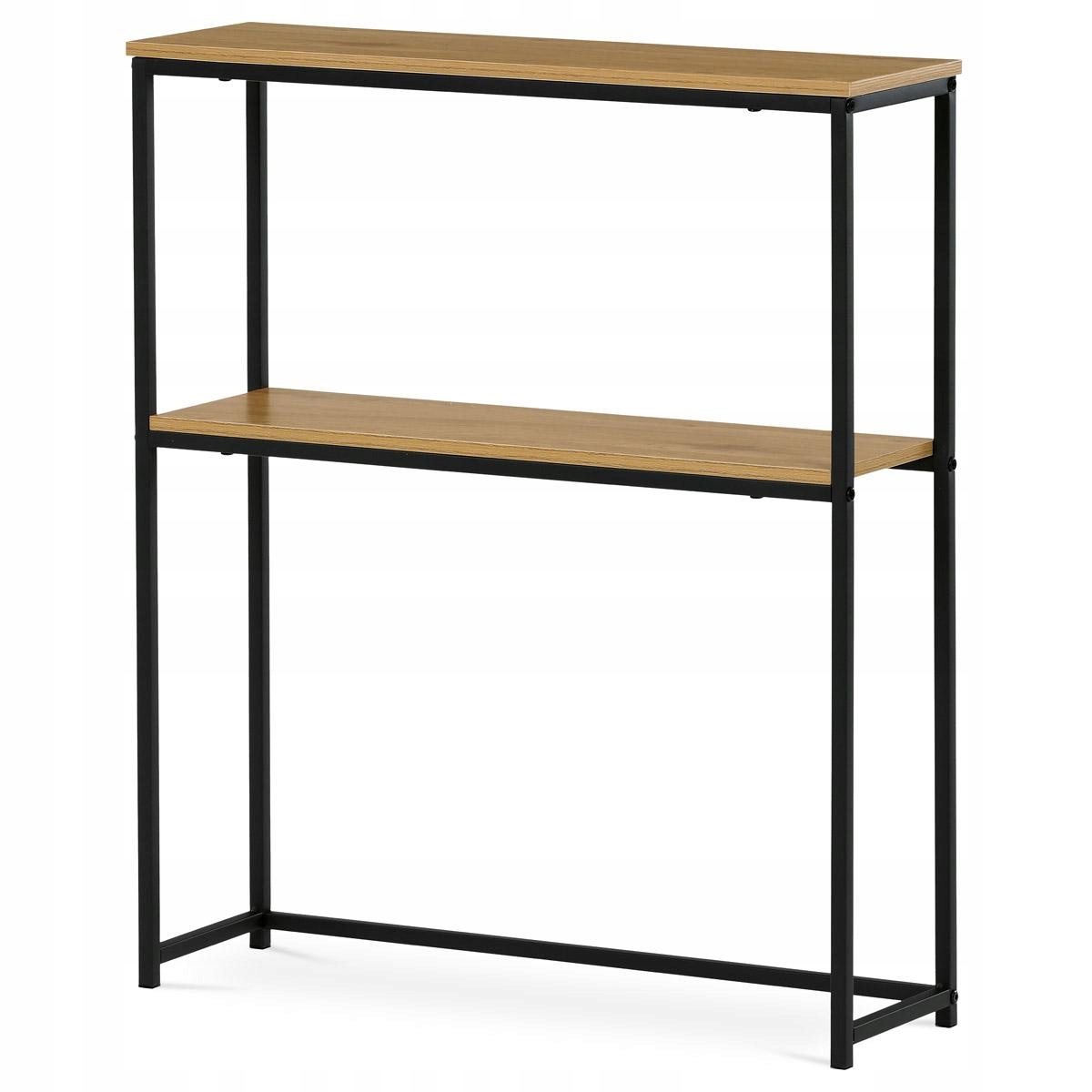 Autronic Konzolový stolek s policí 70x20x82 cm dekor dikový dub (CT-G1082