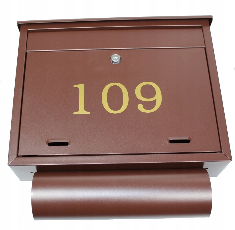 

Skrzynka Pocztowa Na Listy Ulica Numer Domu Brąz