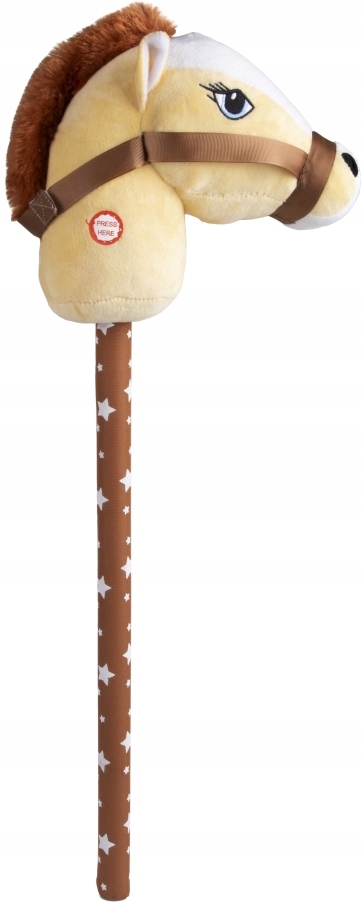 GŁOWA KONIA PLUSZOWA NA KIJU Z DŹWIĘKIEM HORSE Marka NORIMPEX