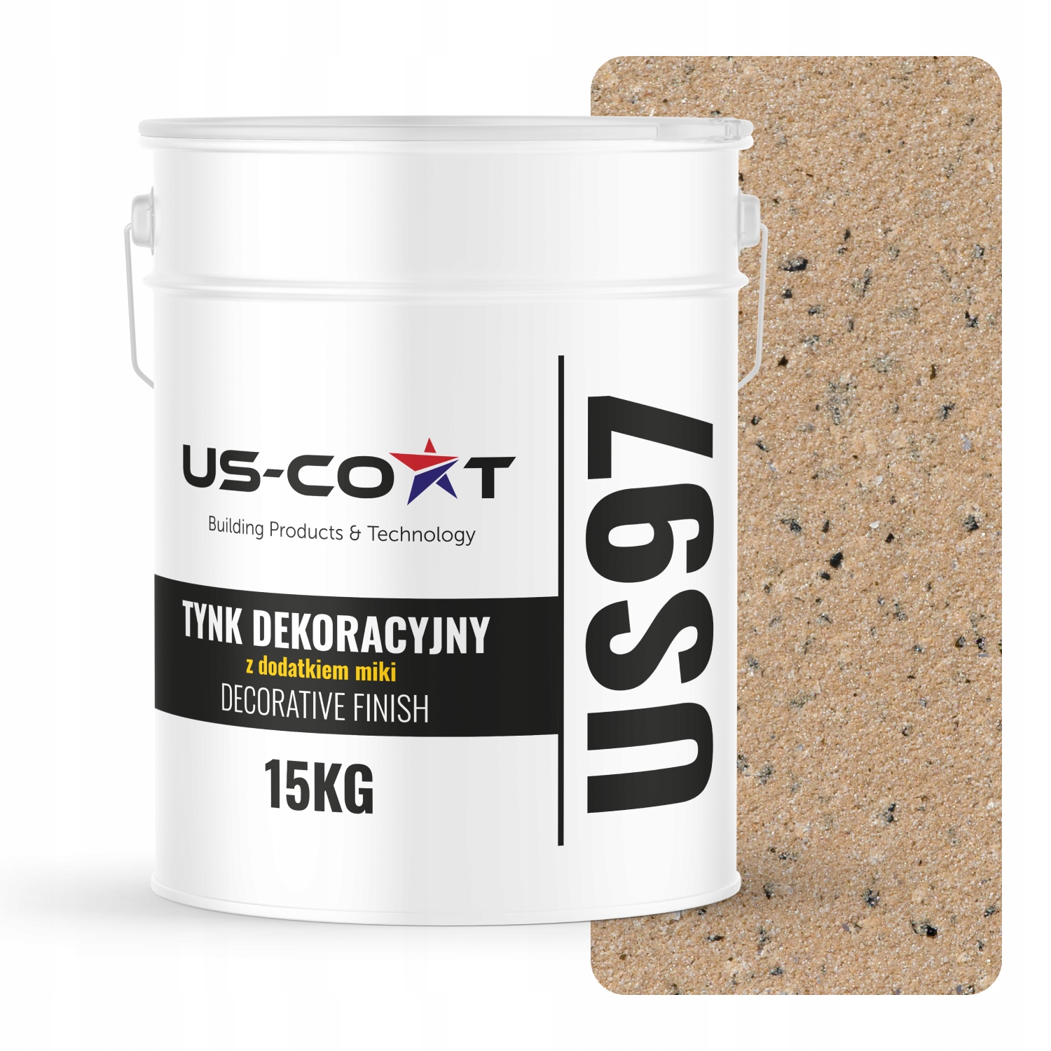 Dekoračná Omietka Béžová Čierna Strieborná Mika Miková D813 15kg Premium