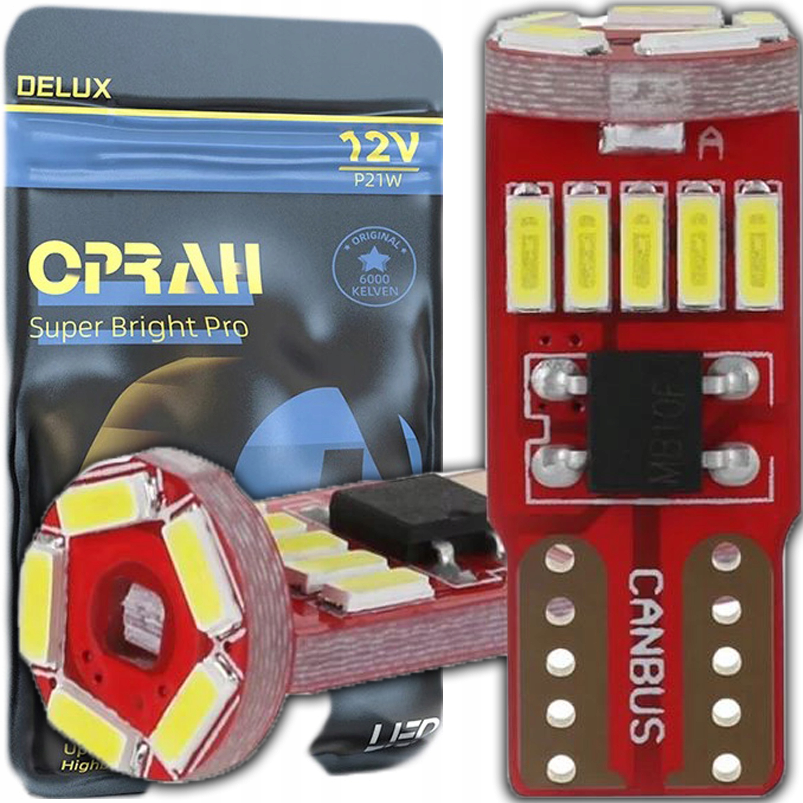 ŻARÓWKA LED W5W CANBUS T10 POSTOJOWA WNĘTRZA 360° BIAŁA