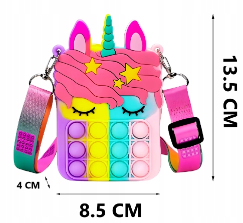TOREBKA POP IT JEDNOROŻEC SASZETKA SENSORYCZNA PROMERCO Kod producenta PROMERCOPOP