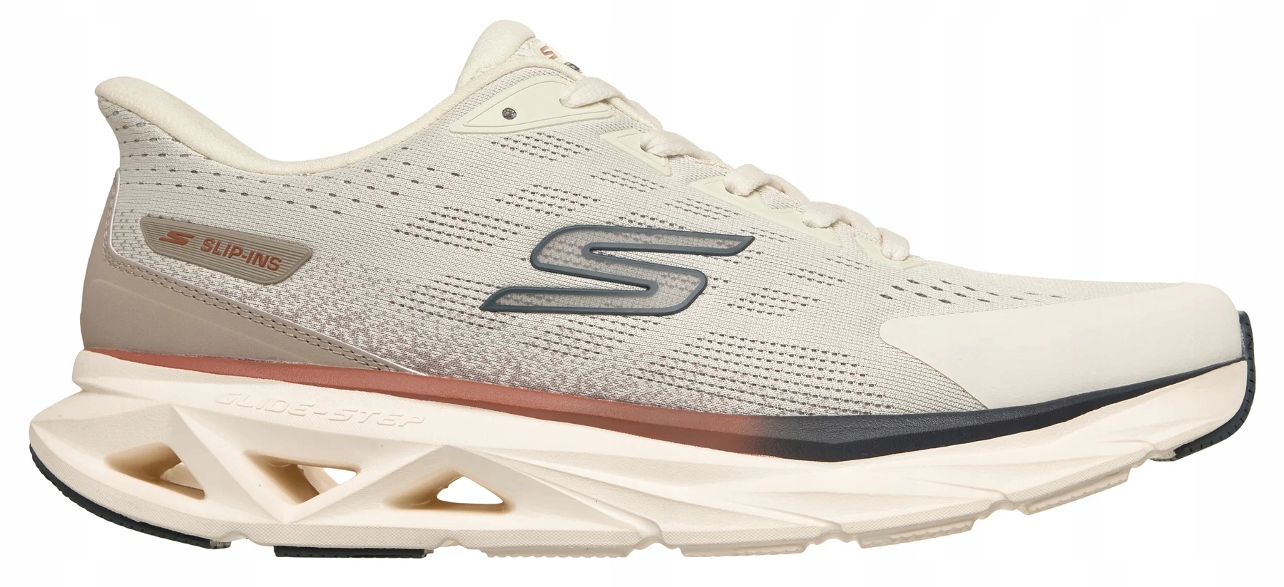 Pánské Sportovní Běžecké Boty Béžová Síťovina Měkké Skechers 43