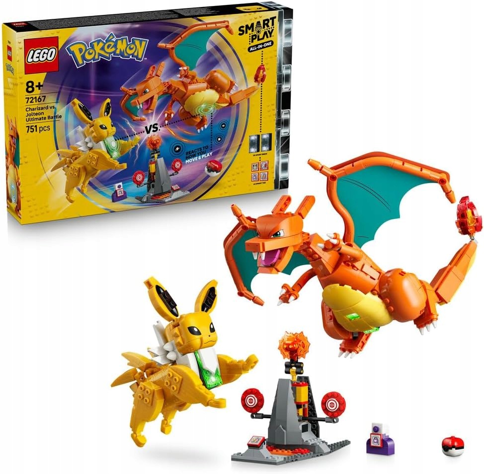 Lego Pokémon 72167 Charizard versus Jolteon Smart Play 2 Smart Stavebnice