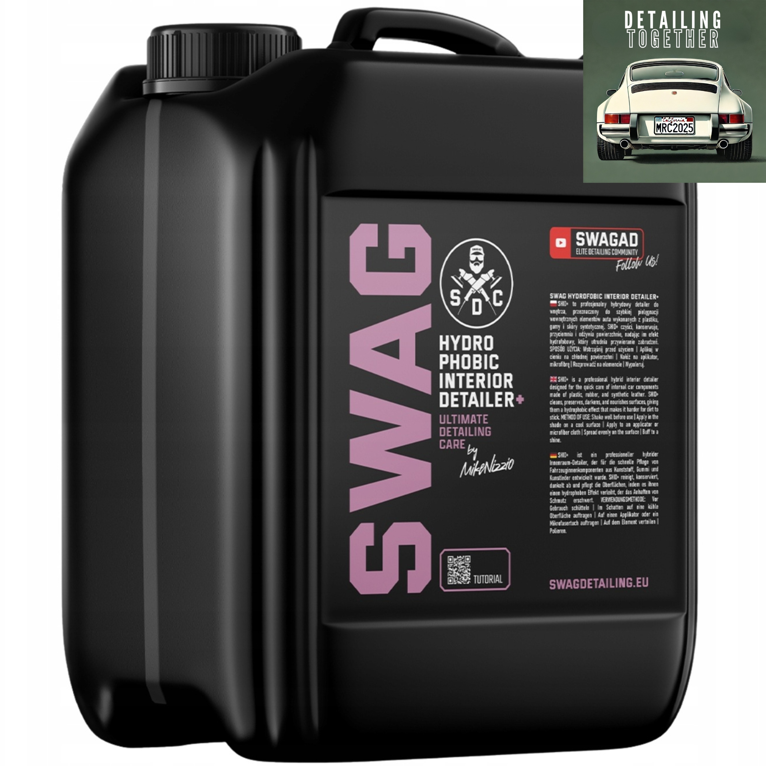 Swag Hydrophobic Interior Detailer+ 5L Produkt na ochranu interiéru