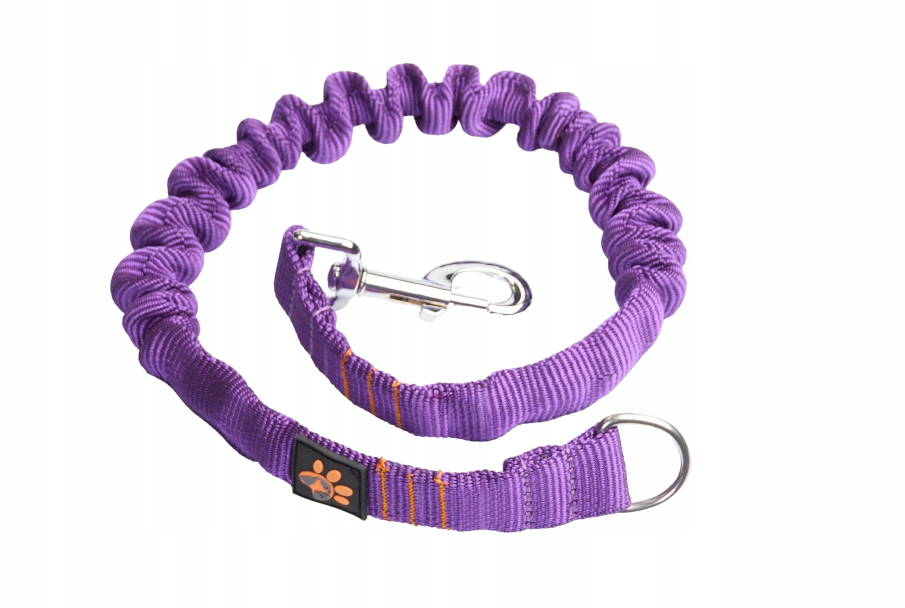 Tlumič na vodítko JoQu pro středního psa fialový