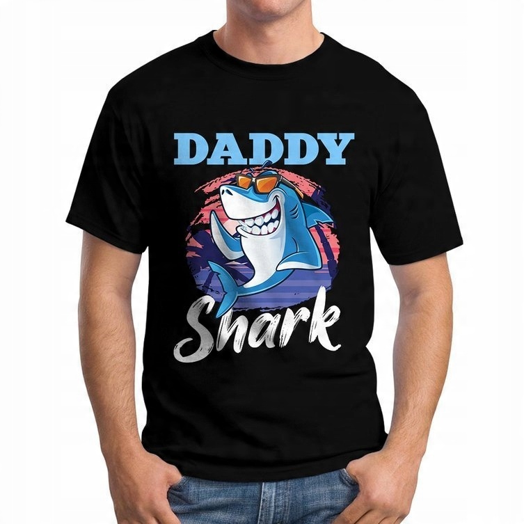 

Koszulka Na Dzień Ojca Tata Daddy Shark Rekin M