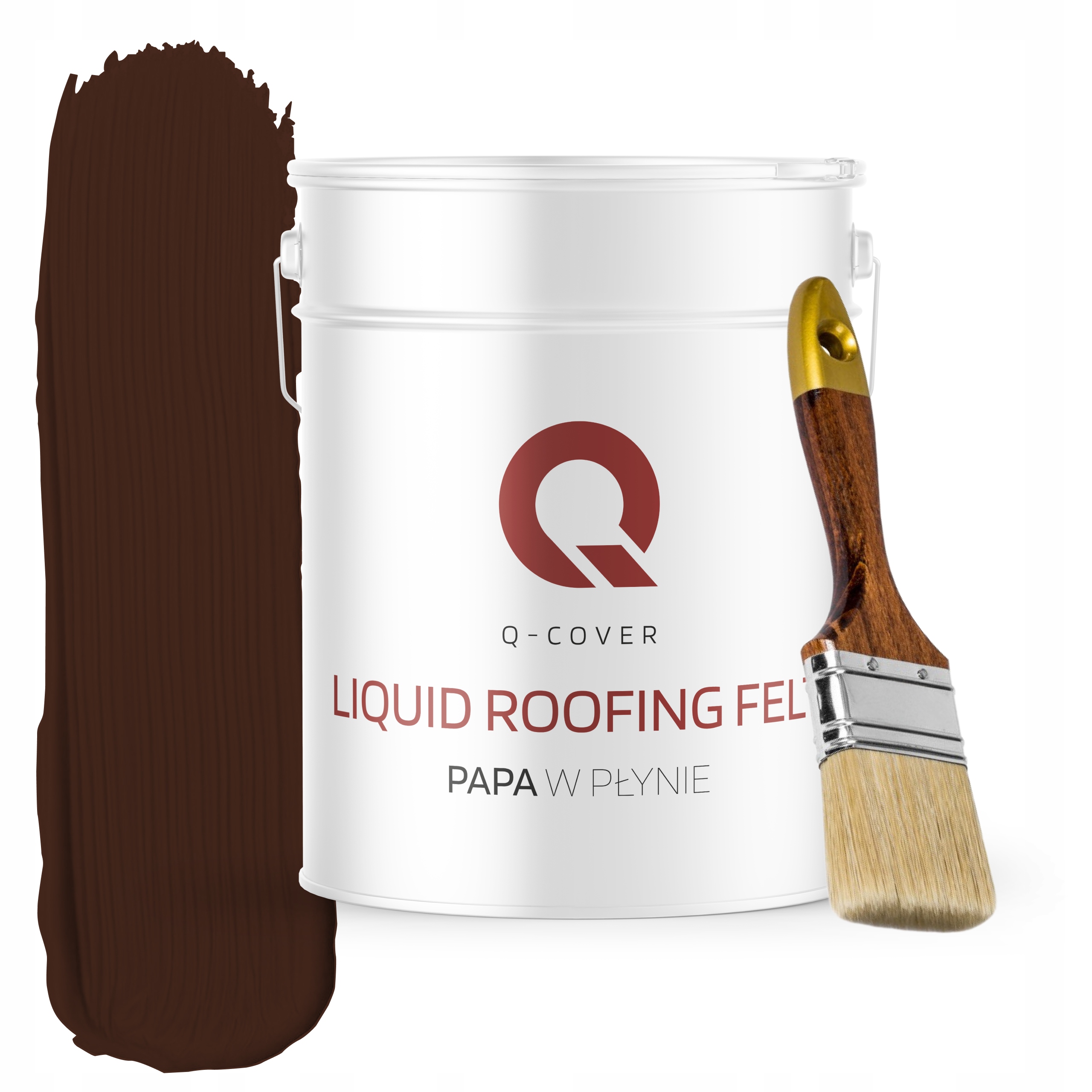 Tekutý tesniaci prostriedok 13 kg Spoľahlivý na strešný plech Teplý bronz štetec