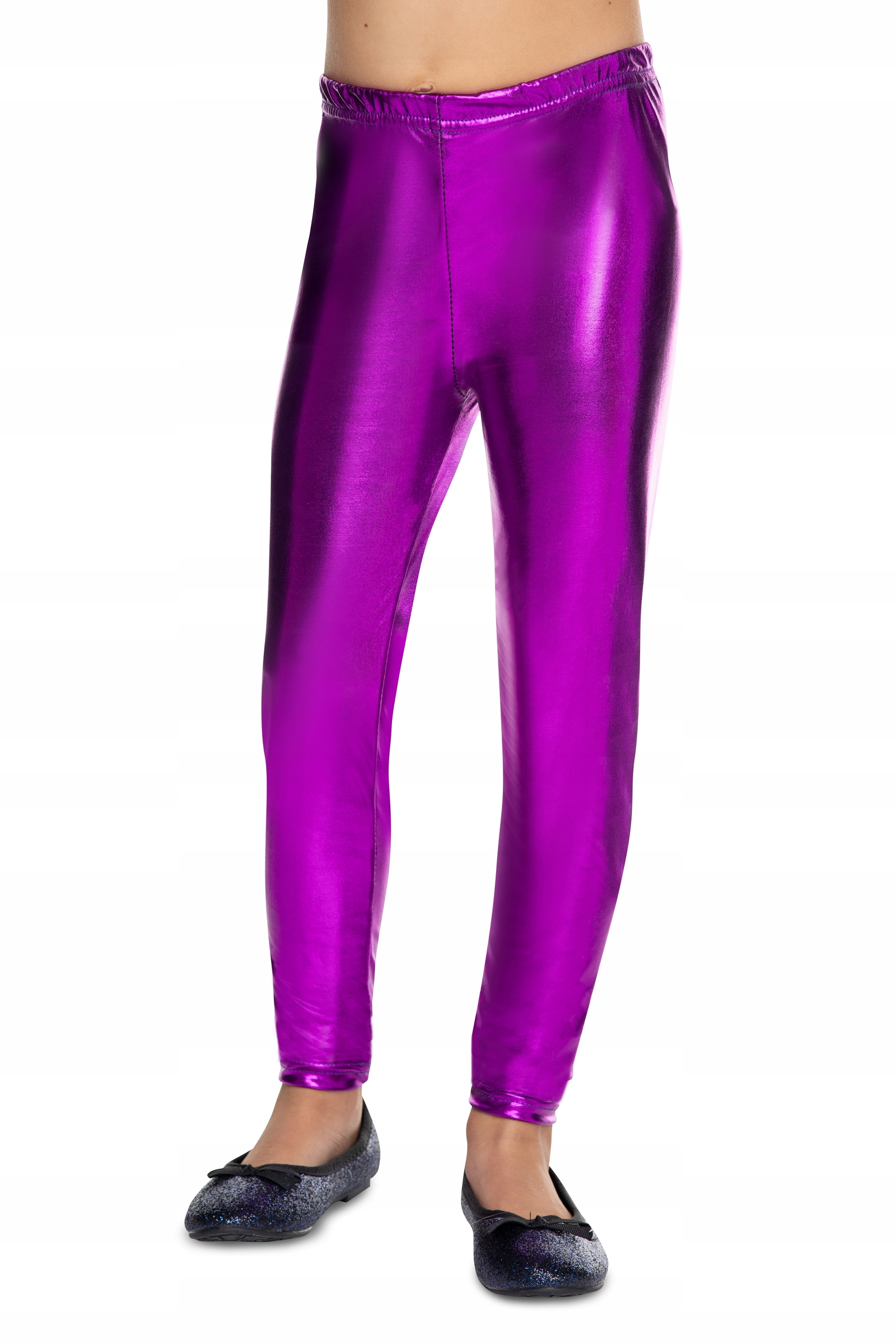 DZIECIĘCE LEGGINSY KOLOROWE LATEKSOWE GETRY LTXK Rodzaj imitujące skórę