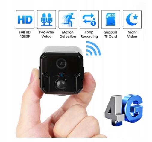Mini kamera Gsm 4G Lte Bezdrôtová batéria 6200 mAh