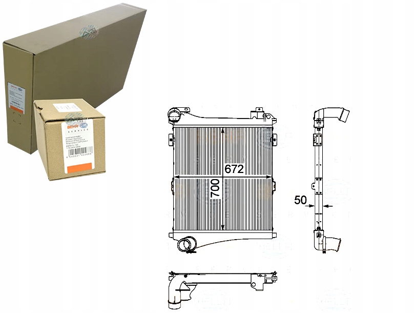 BEHR-HELLA INTERCOOLER BEHR HELLA 5001873734 74209