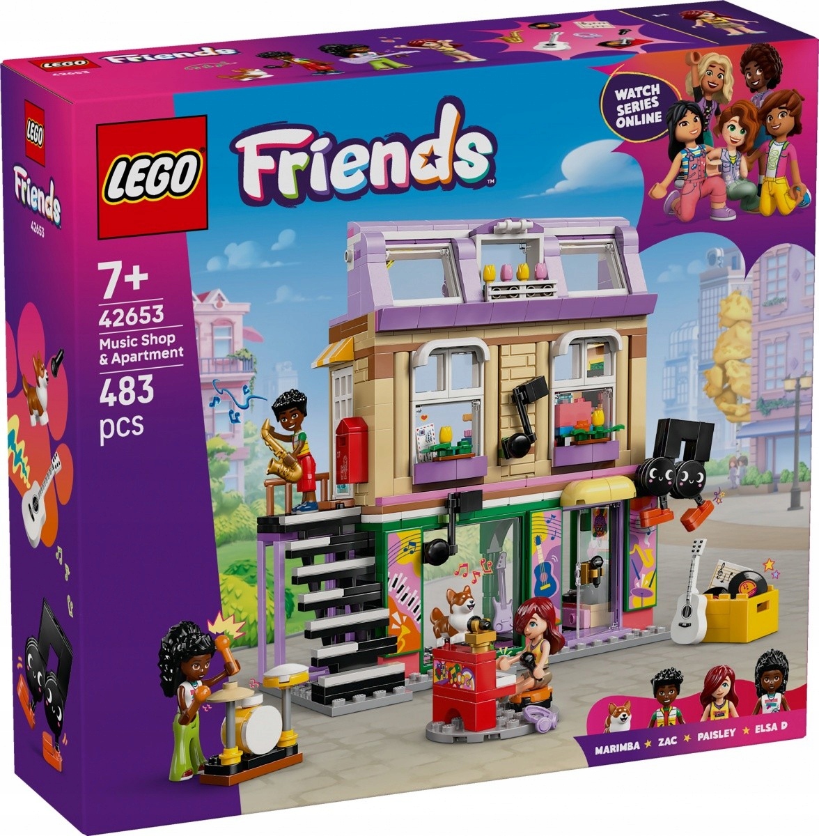 Lego stavebnice Friends 42653 Obchod s hudbou a byt
