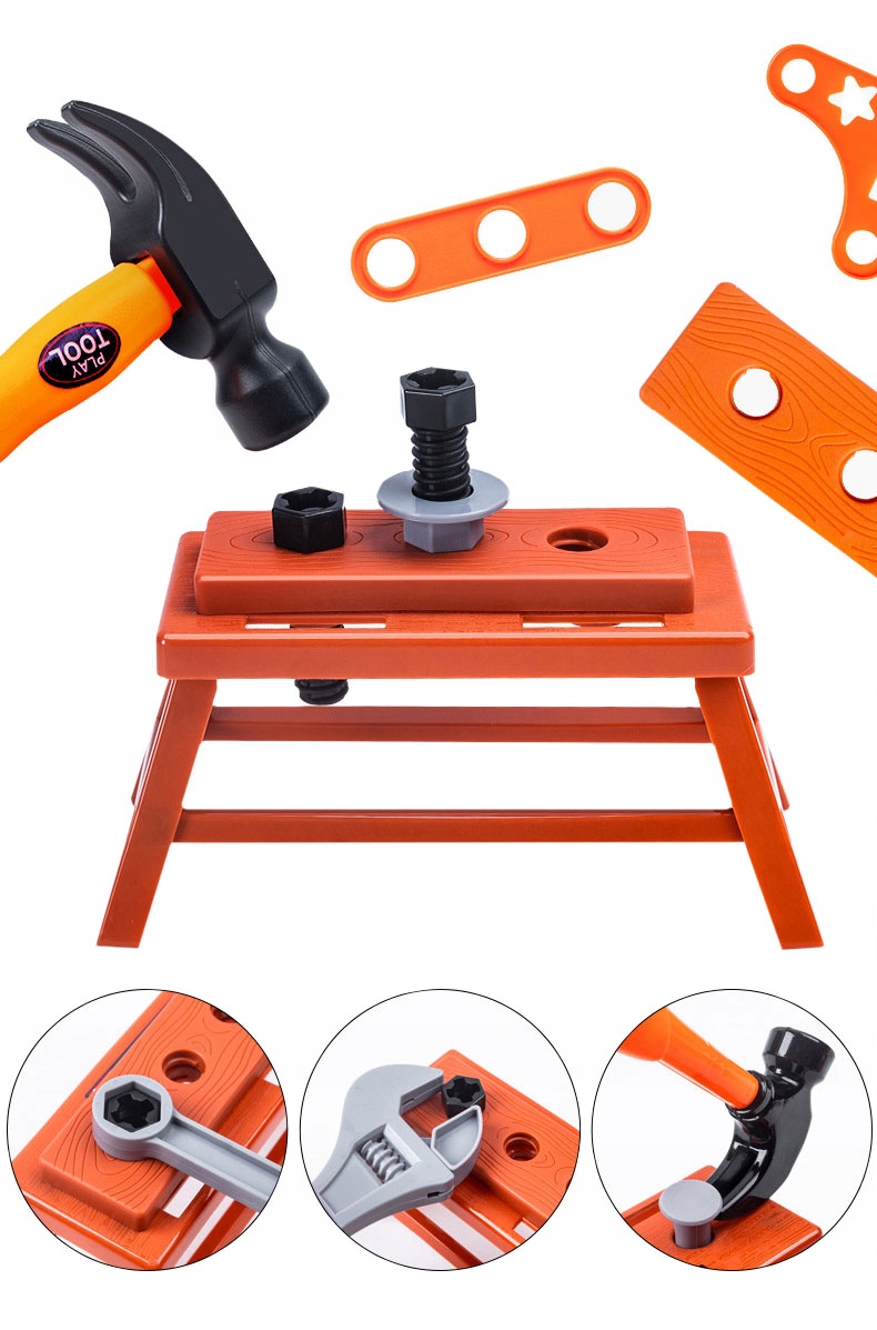 ZESTAW MAJSTERKOWICZA SKRZYNKA Z NARZĘDZIAMI DLA DZIECI ZESTAW WKRĘTARKA Bohater brak