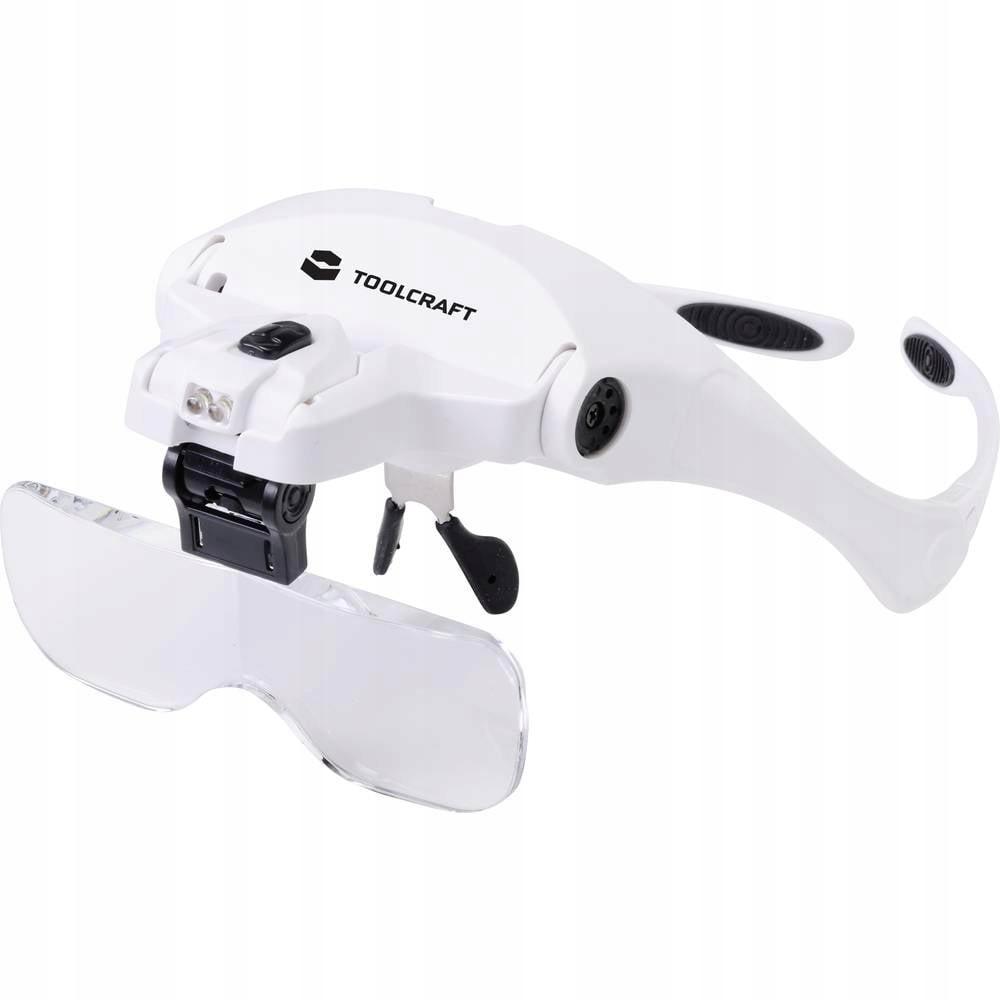 Okulary z lupą TOOLCRAFT 2469761 z oświetleniem LED do 3.5 x