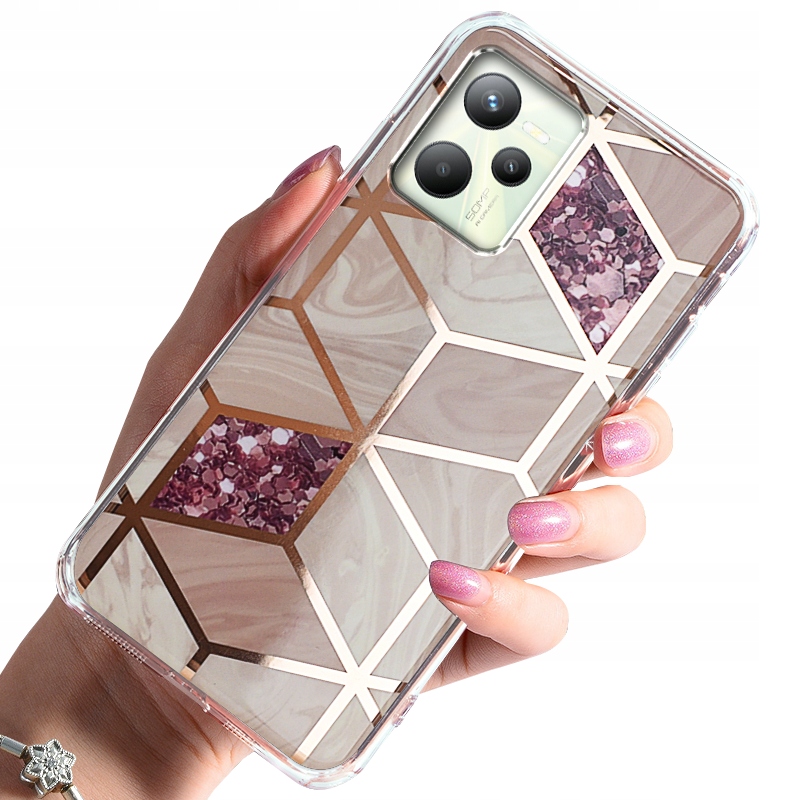 

Etui Case Wzór Szkło 9H do Realme C35