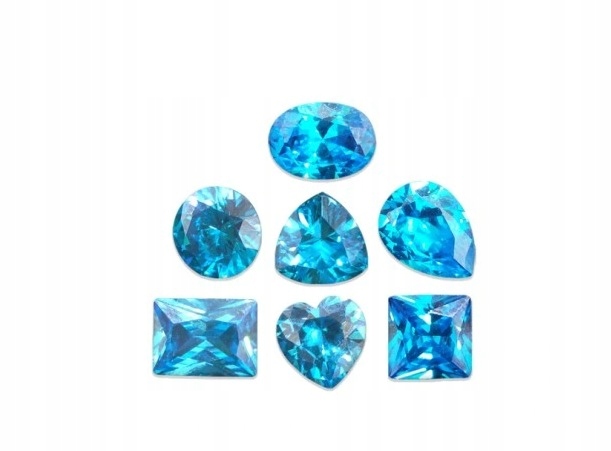 Modrý akvamarín set 7 ks