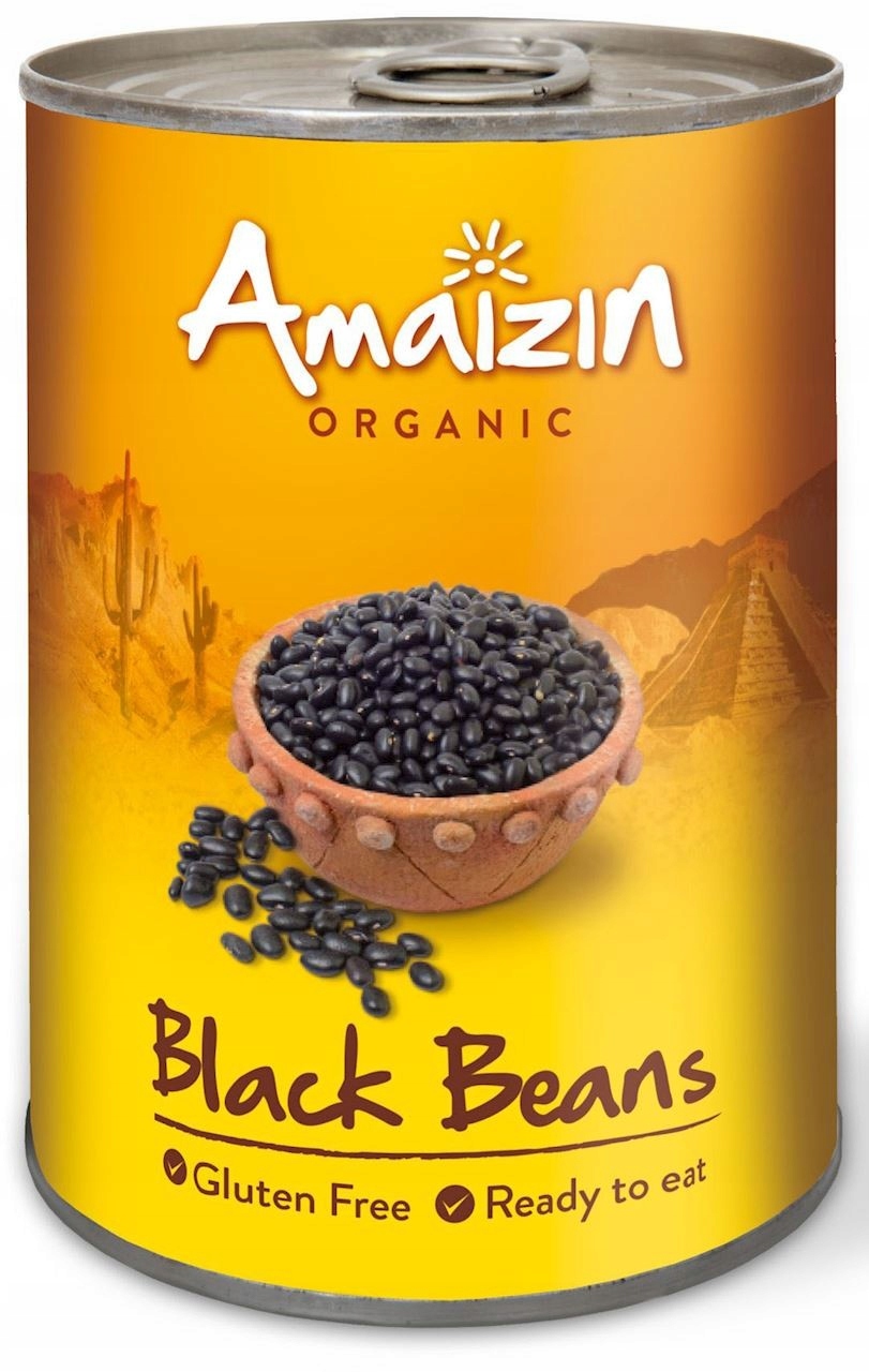 Levně Amaizin Černé fazole v nálevu (konzerva) bezlepkové Bio 400 g