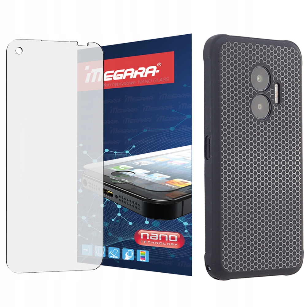 Szkło hybrydowe do Hammer Blade V 5G 6.59" ochronne Etui silikonowe Tpu