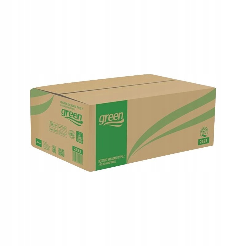 Levně Green recyklovaný ručník typu Zz zelený 2523