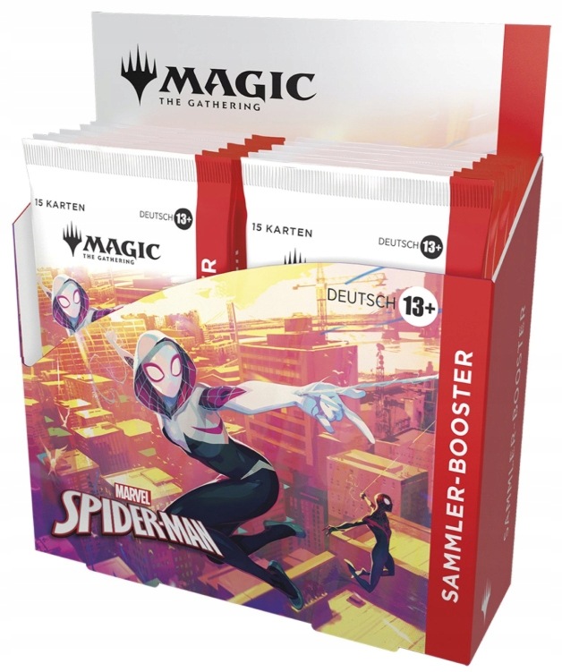 Collectible Magic The Gathering Marvel Spider-Man Niemiecki 12 Packs