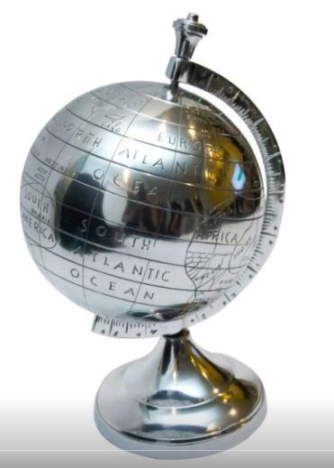 Globus aluminiowy 19cm