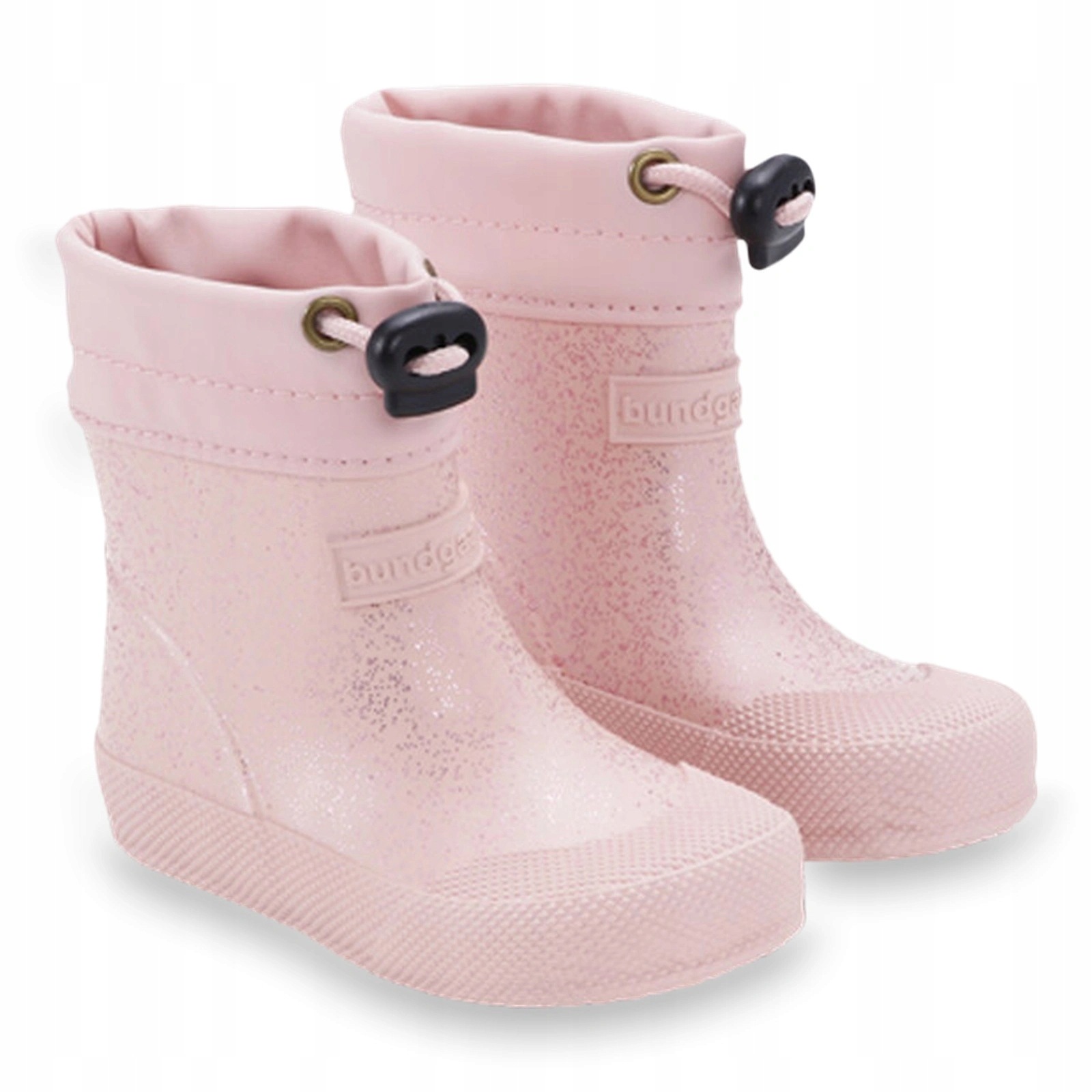 Buty barefoot wsuwane dziecięce Bundgaard Malik kalosze Old Rose Sparkle 20