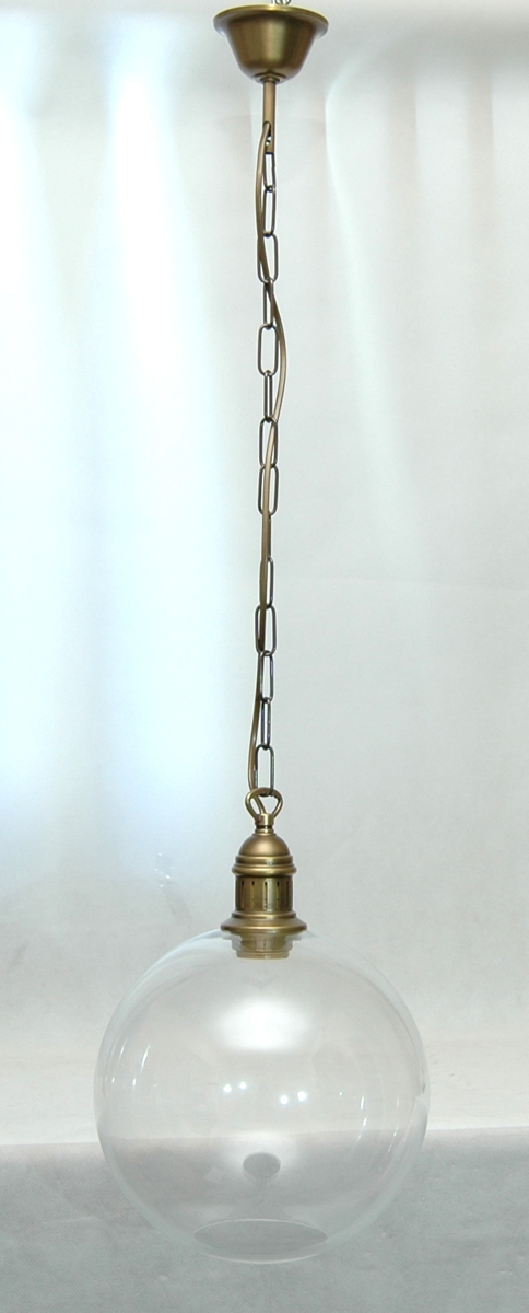 Závěsná mosazná lampa, mosazný lustr